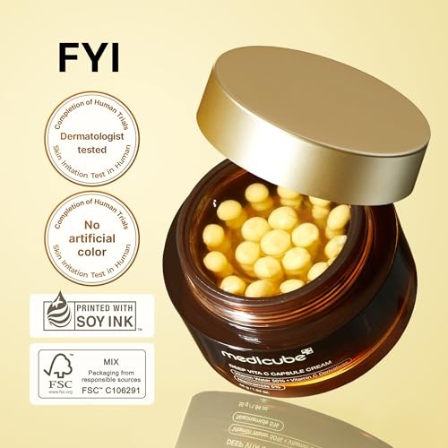 image:imagemedicube Flawless Skin Deep Vitamin C Golden Capsule Face Moisturizer and Zero Exosome Shot 7500 PPM Spicule Facial Serum