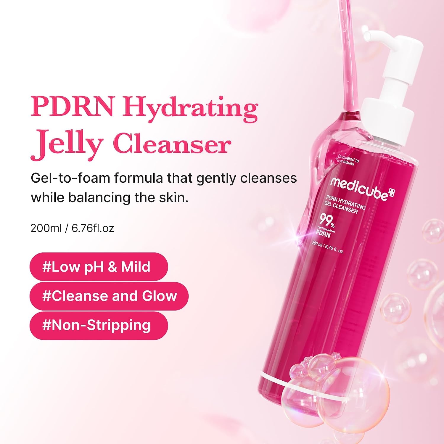 image:imagemedicube Gentle Cleansing Duo Zero Foam Cleanser and PDRN Jelly to Foam Cleanser Deep and Hydrating Skincare Korean Skincare