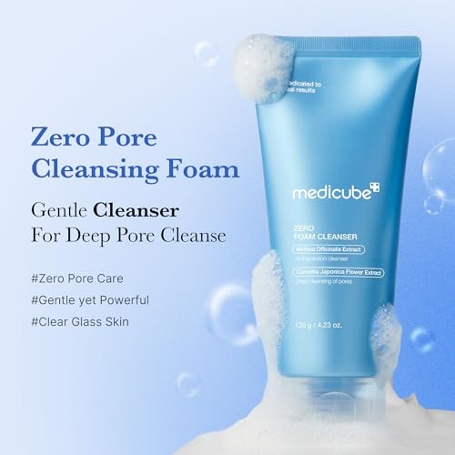 image:imagemedicube Gentle Cleansing Duo Zero Foam Cleanser and PDRN Jelly to Foam Cleanser Deep and Hydrating Skincare Korean Skincare