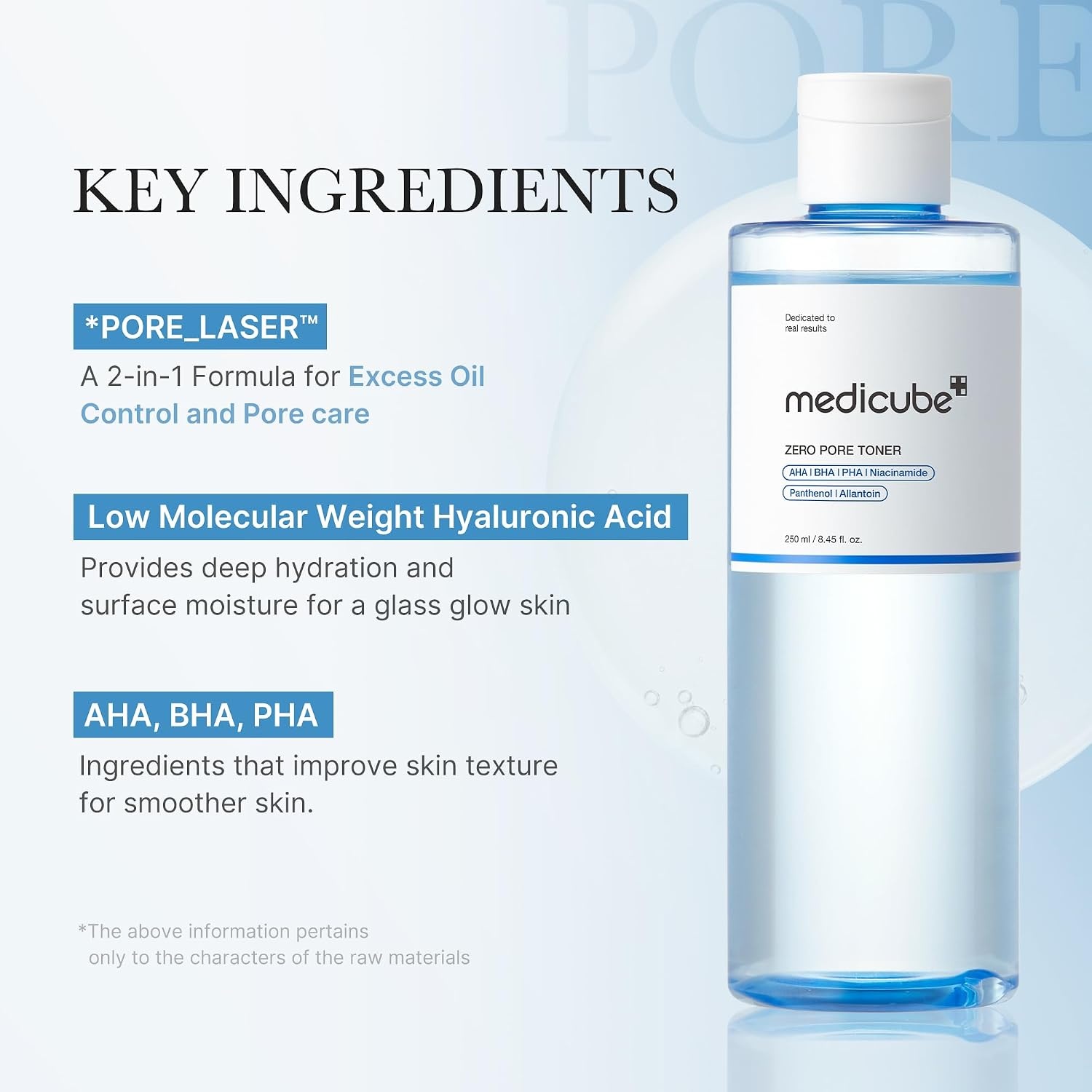 image:imagemedicube Glass Glow Flawless Pore Care Duo Zero Pore Blackhead Cleansing Oil and Zero Pore Toner