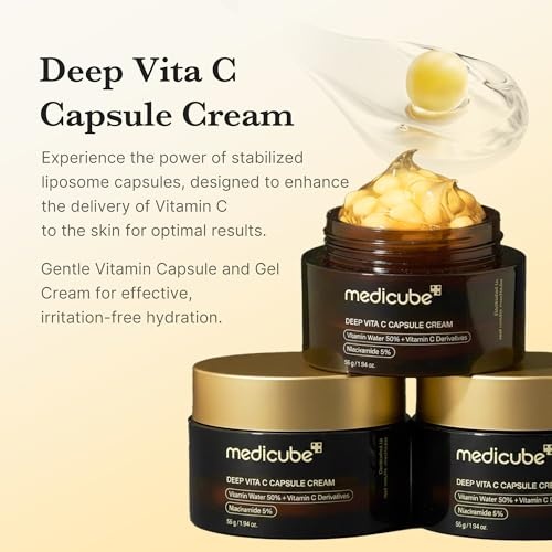 image:imagemedicube Glass Skin Refining Duo at Night Deep Vitamin C Golden Capsule Face Moisturizer and Turmeric Overnight Wrapping Peel Off Mask 20