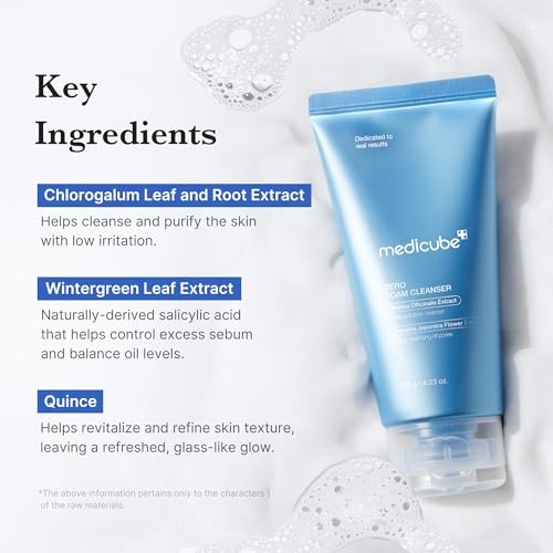 image:imagemedicube Home Care Duo for Flawless Skin Zero Pore Blackhead Mud Facial Mask and Zero Foam Cleanser for Sensitive Skin