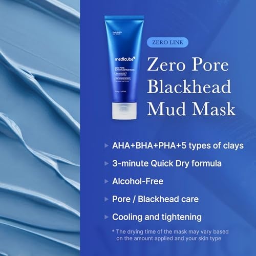 image:imagemedicube Home Care Duo for Flawless Skin Zero Pore Blackhead Mud Facial Mask and Zero Foam Cleanser for Sensitive Skin
