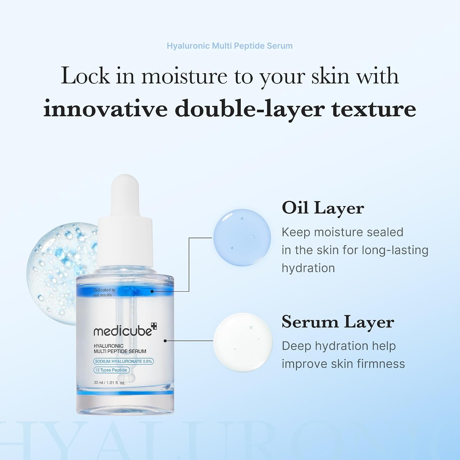 image:imagemedicube Hyaluronic Moisture Boosting Duo Hyaluronic Acid Capsule Cream and Hyaluronic Serum Set Deep Hydration Moisture Lock and Plumping Care for Smooth Healthy and Dewy Skin