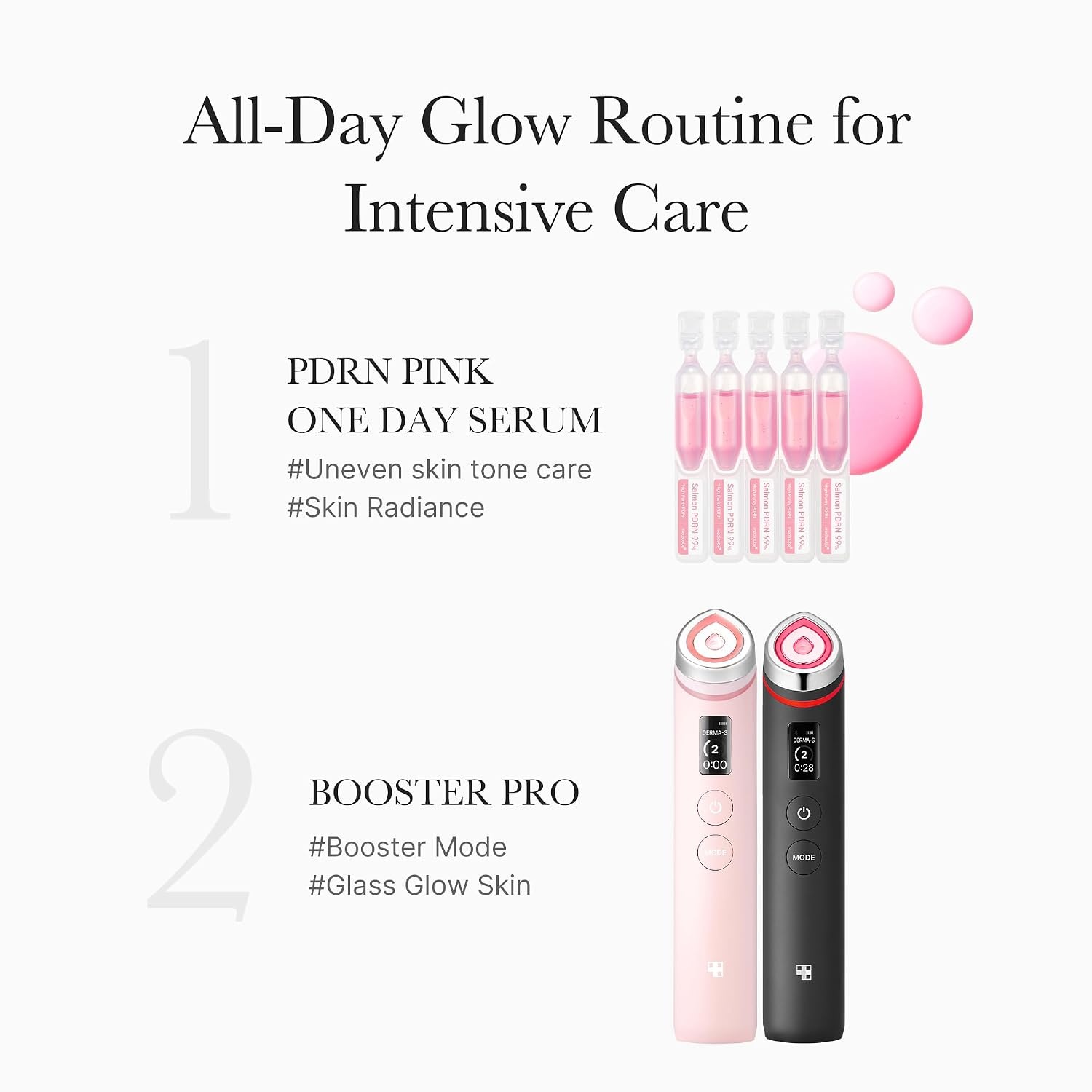 image:imagemedicube Intensive Moisture amp Skin Plumping Set Salmon DNA PDRN Pink Peptide Serum and Salmon DNA PDRN Pink One Day Serum