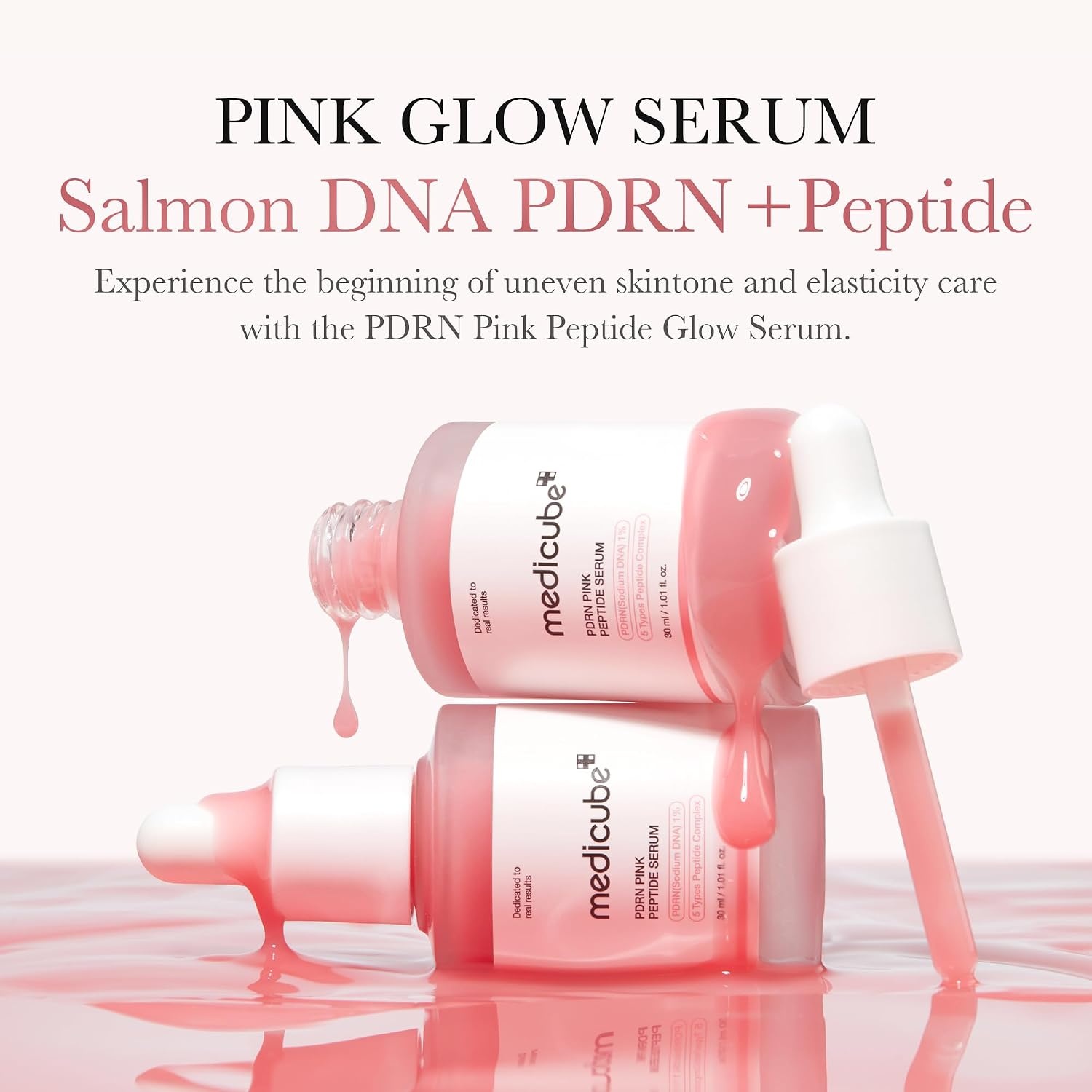 image:imagemedicube Intensive Moisture amp Skin Plumping Set Salmon DNA PDRN Pink Peptide Serum and Salmon DNA PDRN Pink One Day Serum
