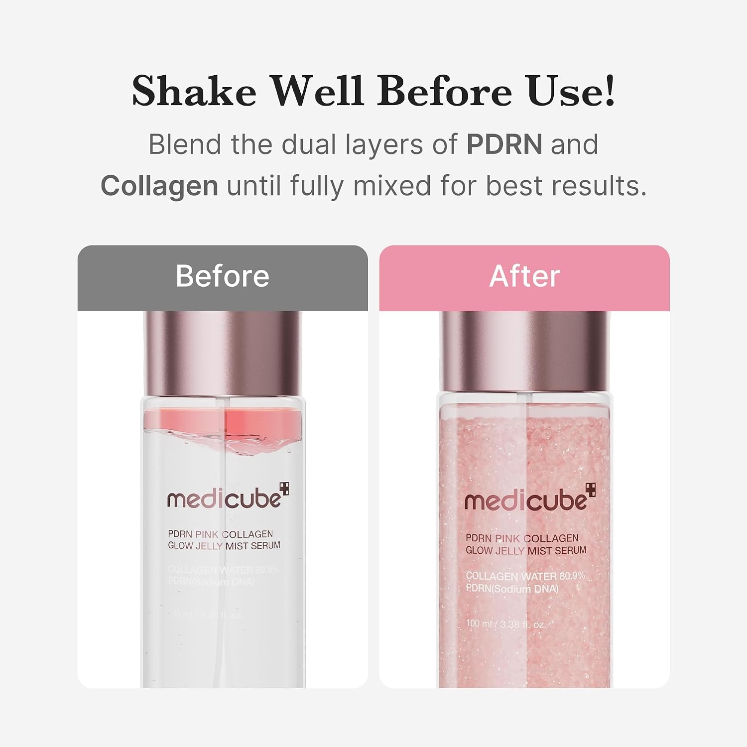 image:imagemedicube Jelly Mist Serum with Kojic Acid Turmeric 338 floz 2in1 Facial Spray and Serum with Vitamin C Turmeric Panthenol for Hydrating Calming Care Lightweight Refreshing MistPDRN Collagen