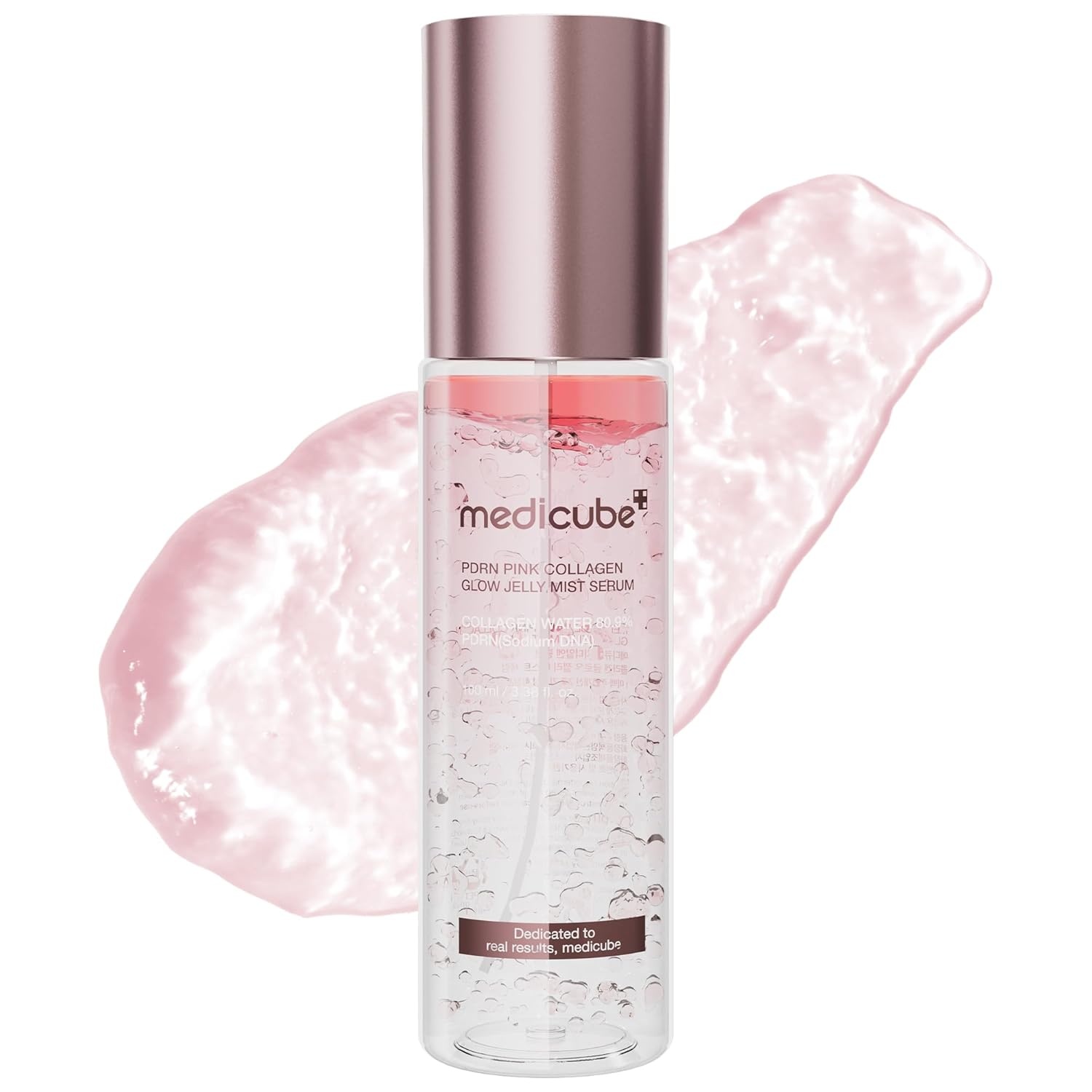 image:imagemedicube Jelly Mist Serum with Kojic Acid Turmeric 338 floz 2in1 Facial Spray and Serum with Vitamin C Turmeric Panthenol for Hydrating Calming Care Lightweight Refreshing MistPDRN Collagen