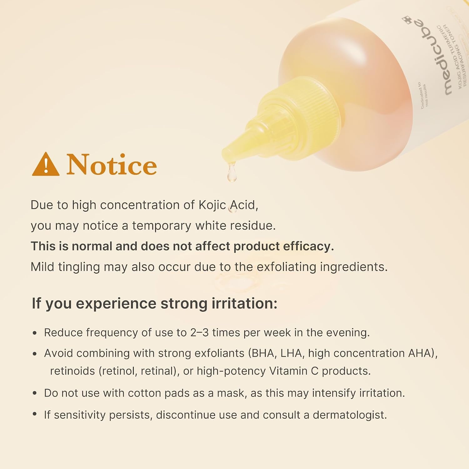 image:imagemedicube Kojic Acid Turmeric Body Peel amp Tone Duo Turmeric Body Peel Shot and Kojic Acid Smoothing Toner Gentle Exfoliation amp ToneRefining Care for Uneven Skin