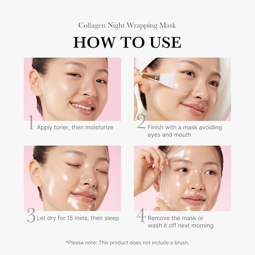 image:imagemedicube Korean Collagen for Beginner Collagen Overnight Wrapping Peel Off Facial Mask Pack and Jelly Cream 169 Fl Oz 50ml