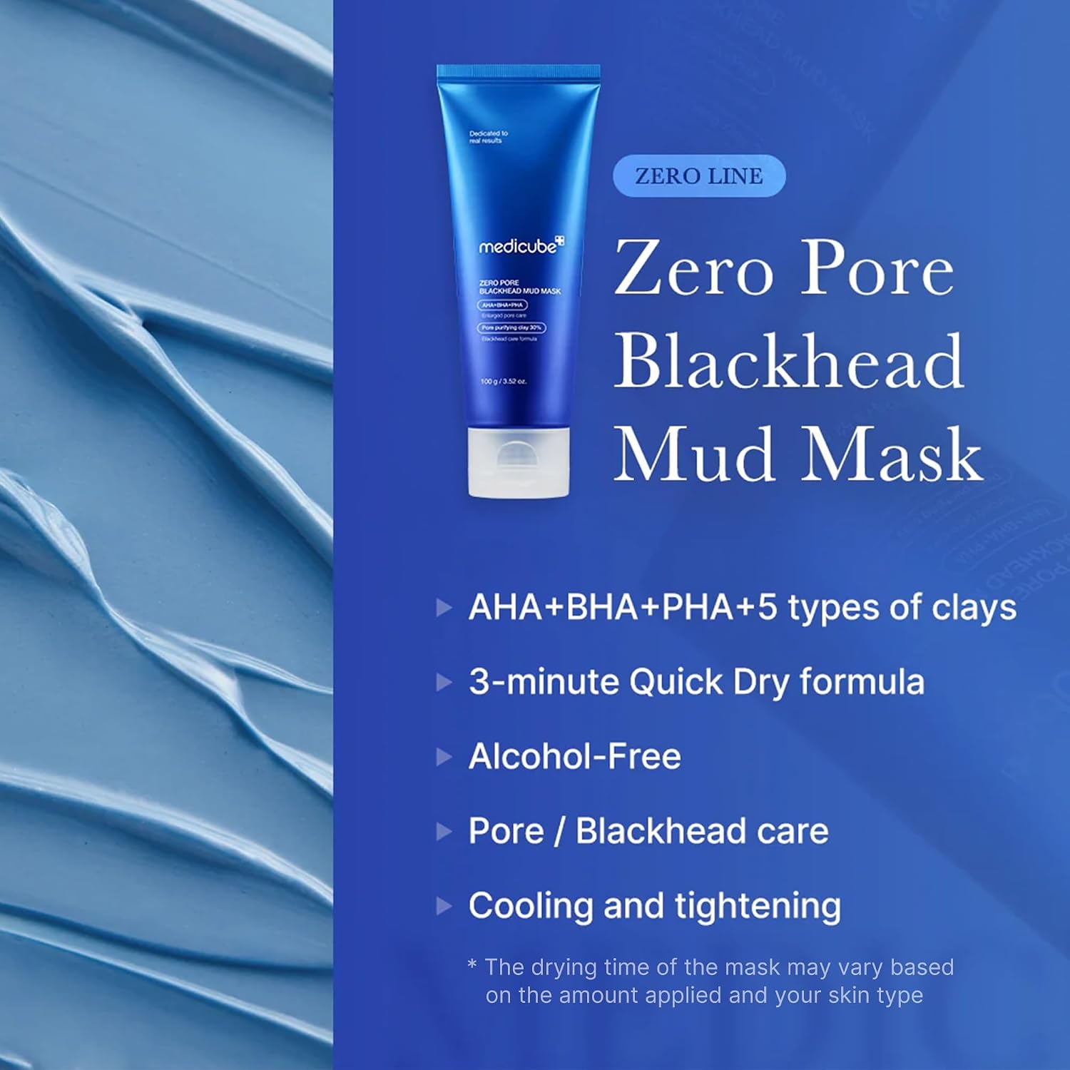 image:imagemedicube Korean HomeSpa Pore Care Routine Zero Pore Blackhead Mud Facial Mask and Zero Pore Blackhead Cleansing Oil