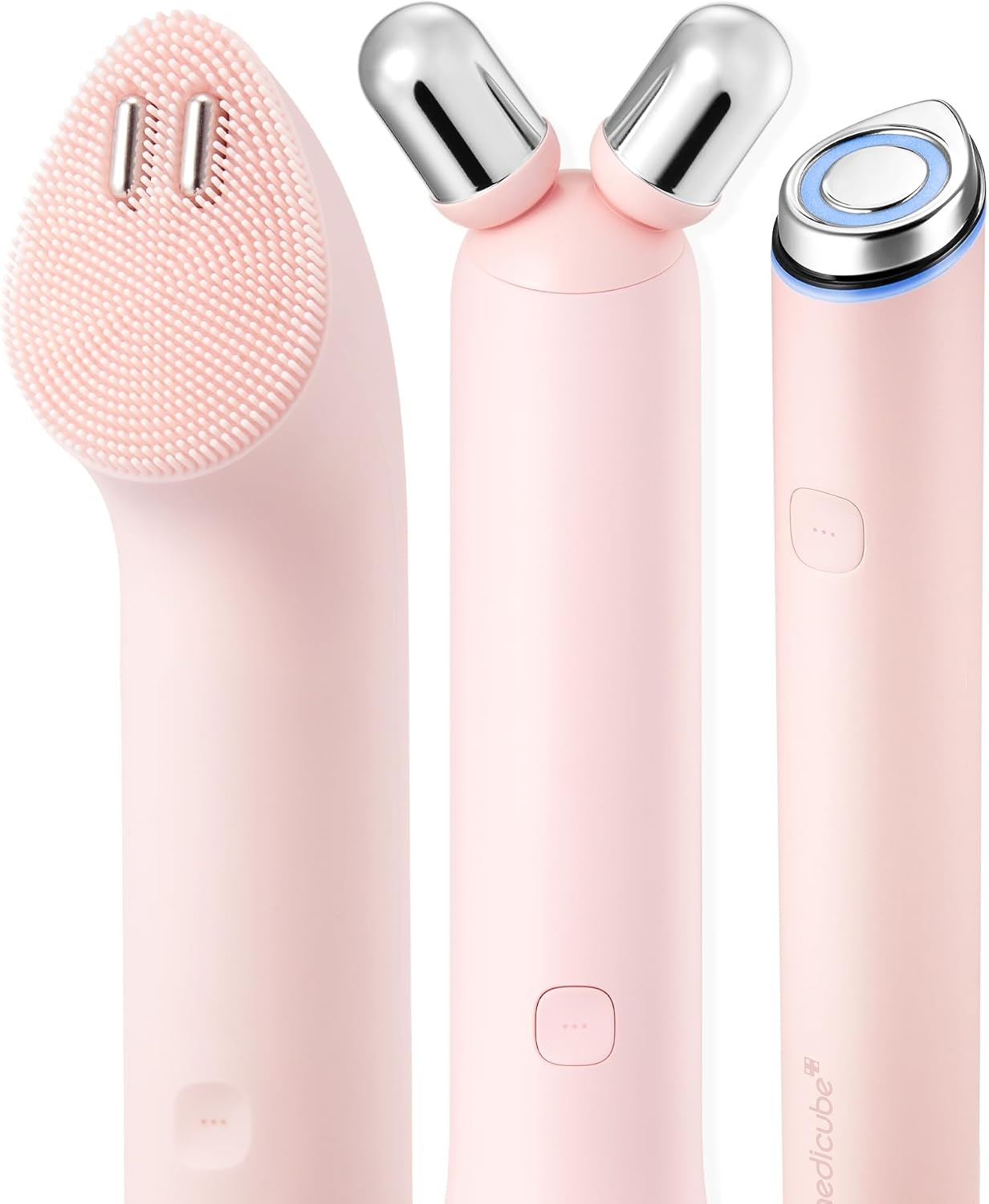image:imagemedicube Mini Booster Pro Plus Full Facial Device Set 3in1 Korean Facial Device for Makeup Removal amp Pore Cleansing Skin Definition amp Body Care Skincare Boost with 3 Modes PinkPink