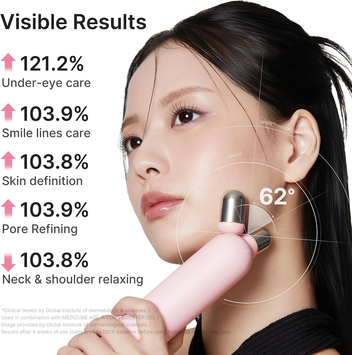 image:imagemedicube Mini Booster Pro Plus Full Facial Device Set 3in1 Korean Facial Device for Makeup Removal amp Pore Cleansing Skin Definition amp Body Care Skincare Boost with 3 Modes PinkPink