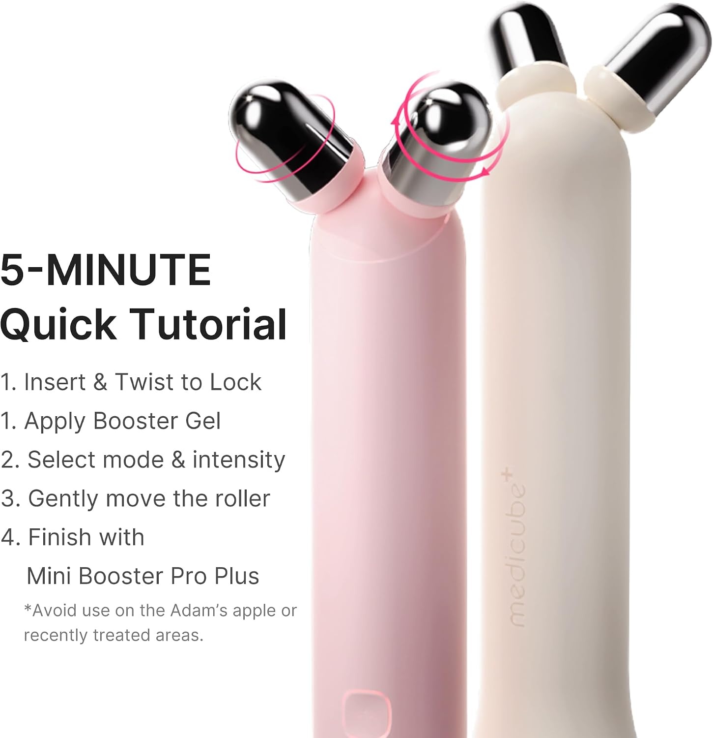 image:imagemedicube Mini Booster Pro Plus Full Facial Device Set 3in1 Korean Facial Device for Makeup Removal amp Pore Cleansing Skin Definition amp Body Care Skincare Boost with 3 Modes PinkPink