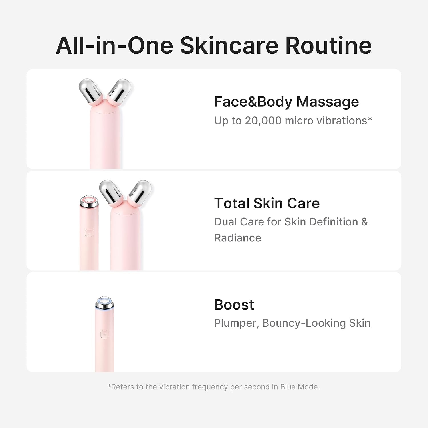 image:imagemedicube Mini Booster Pro Plus Full Facial Device Set 3in1 Korean Facial Device for Makeup Removal amp Pore Cleansing Skin Definition amp Body Care Skincare Boost with 3 Modes PinkBeige