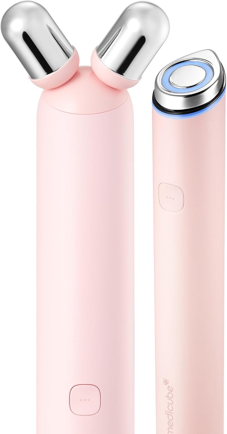 image:imagemedicube Mini Booster Pro Plus Full Facial Device Set 3in1 Korean Facial Device for Makeup Removal amp Pore Cleansing Skin Definition amp Body Care Skincare Boost with 3 Modes PinkPink