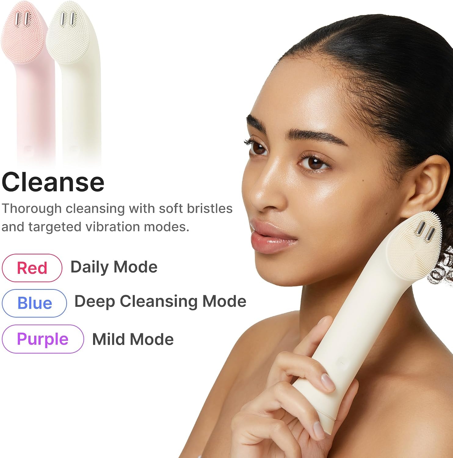 image:imagemedicube Mini Booster Pro Plus Full Facial Device Set 3in1 Korean Facial Device for Makeup Removal amp Pore Cleansing Skin Definition amp Body Care Skincare Boost with 3 Modes PinkPink
