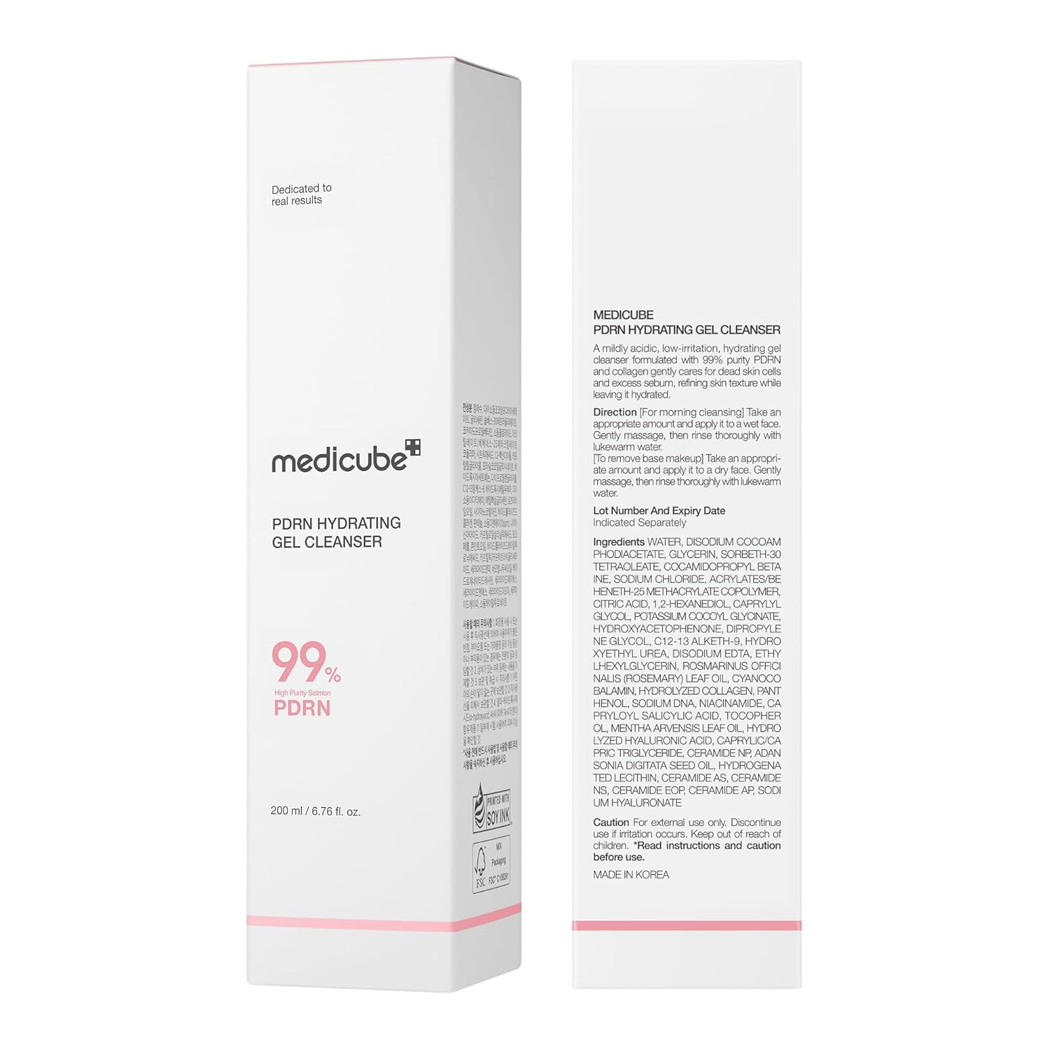 image:imagemedicube PDRN Jelly to Foam Cleanser Gentle Low pH Hydrating Cleanser Hydrating Daily Face Wash with PDRN Collagen amp LHA For All Skin Types Korean Skincare 200ml