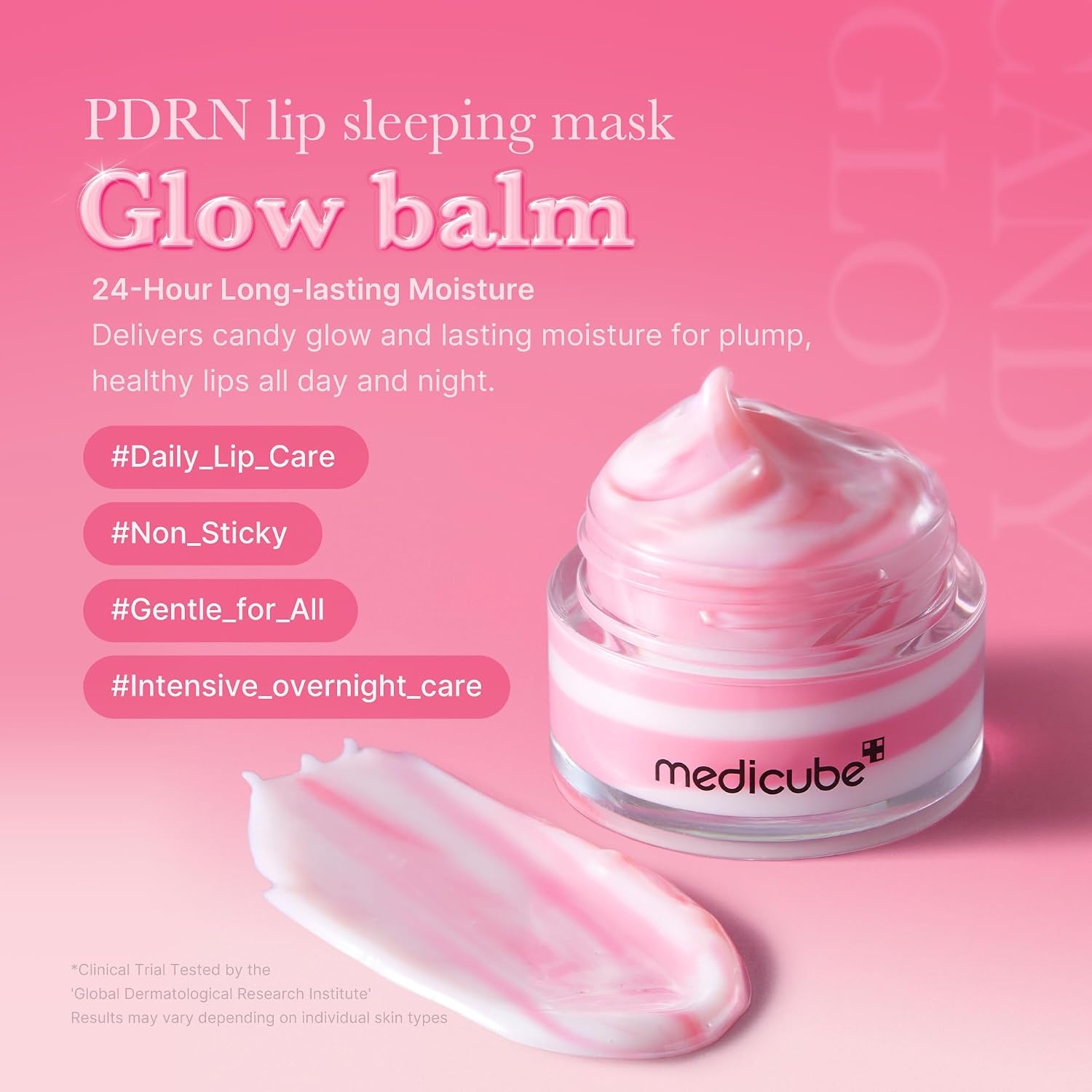 image:imagemedicube PDRN Overnight Facial and Lip Nourish Duo PDRN Lip Sleeping Mask Glow Balm and Salmon DNA PDRN Pink Collagen Jelly Gel Mask Overnight Care for Glow and Nourishment
