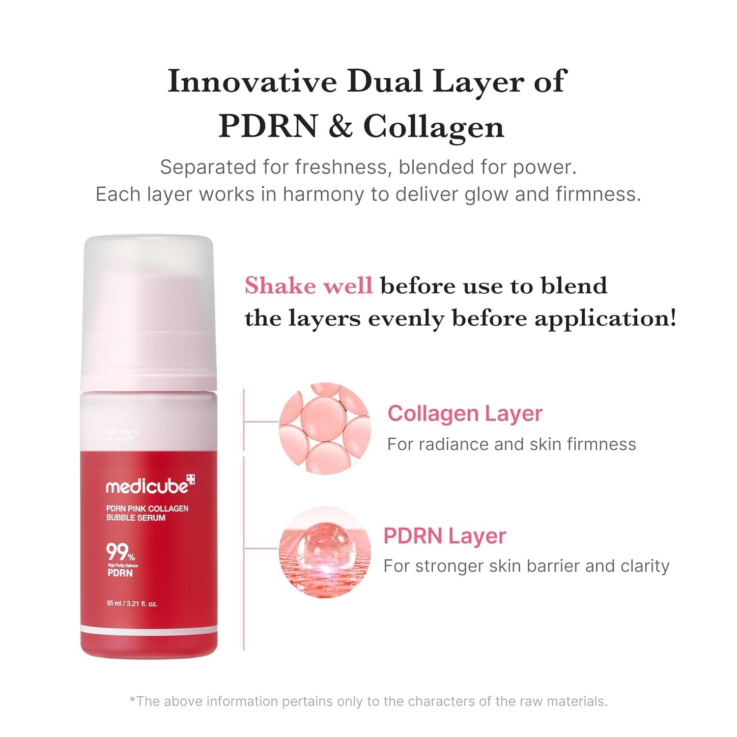 image:imagemedicube PDRN Pink Collagen Bubble Serum BubbletoGlow Firming Care Bubble Serum with PDRN amp Collagen Lightweight FastAbsorbing for Radiant Plump Skin Korean Skincare 321 floz