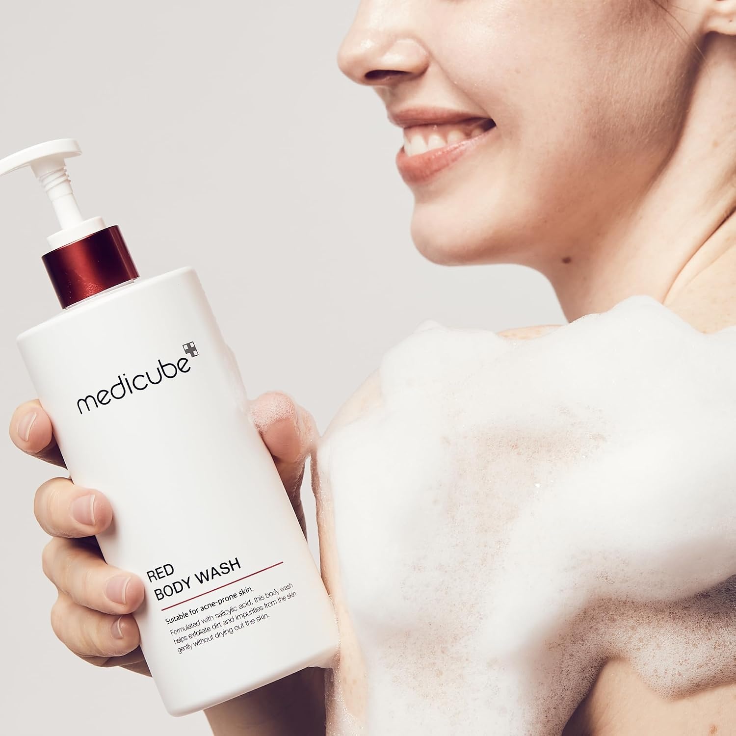 image:imagemedicube Red Body Wash Low pH Clarifying Body Wash For Back amp Chest Hydrating Body Wash with Niacinamide AHA BHA PHA Gentle Low pH Care amp Cozy Musk Scent 1410 floz141 Ounce Pack of 1