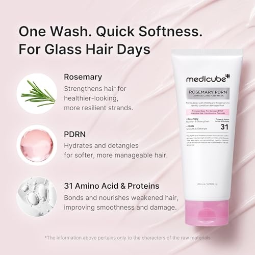 image:imagemedicube Shampoo and Hair Mask Duo Rosemary PDRN Shampoo and Hair Mask for Clarifying amp Thickening and Damage Hair Care Korean Hair Care