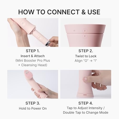 image:imagemedicube Ultimate Double Cleansing Set Mini Booster Pro Plus Cleansing Device Set Pink Zero Pore Blackhead Cleansing Oil and Zero Foam Cleanser