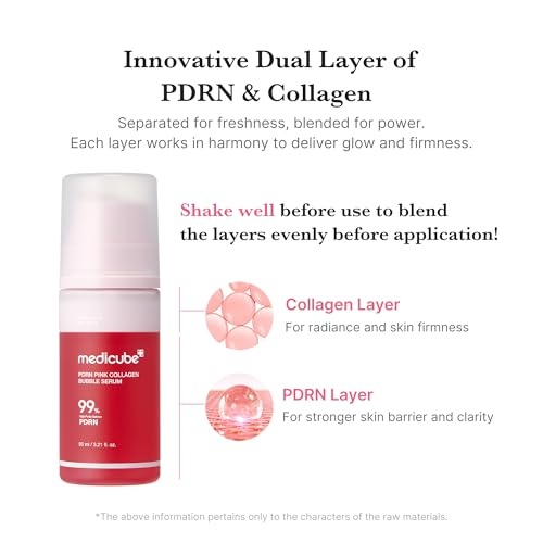 image:imagemedicube Viral Bubble Serum and Jelly Brush Duo PDRN Pink Collagen Bubble Serum and Jelly Brush Lightweight BubbletoGlow Firming Skincare amp Easy Applicator Korean Skincare
