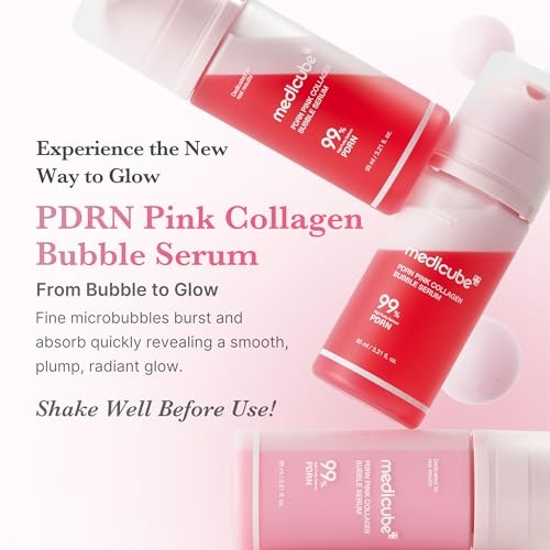 image:imagemedicube Viral Bubble Serum and Jelly Brush Duo PDRN Pink Collagen Bubble Serum and Jelly Brush Lightweight BubbletoGlow Firming Skincare amp Easy Applicator Korean Skincare