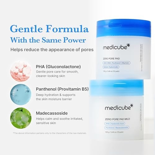 image:imagemedicube Zero Pore Cleanse amp Swipe Duo Zero Pore Pad Mild Zero Capsule Foam Cleanser Exfoliating and Clarifying Pore Care Set for Refined Skin Texture and Excess Sebum Control