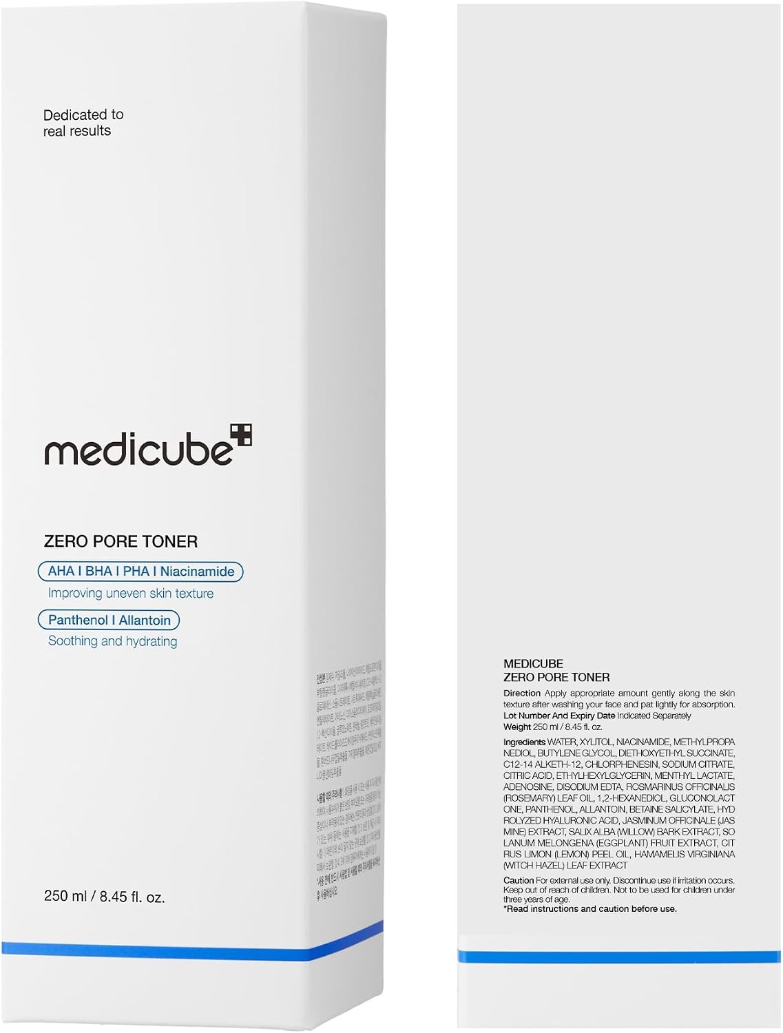 image:imagemedicube Zero Pore Exfoliating amp Hydrating Toner Water Toner with AHA BHA PHA Niacinamide and Panthenol Pores amp Moisture Care Korean Skin Care 845 fl oz845 Fl Oz Pack of 1
