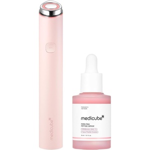 medicube Glass Glow Booster Device Duo | 3-Mode Facial Device for Radiant, Calming, and Bouncy-Looking Skin | Salmon DNA PDRN, Peptides & Niacinamide for Hydration & Firm-Looking Skin, Pink