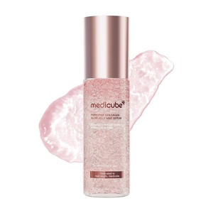 medicube Jelly Mist Serum with Kojic Acid Turmeric, 3.38 fl.oz | 2-in-1 Facial Spray and Serum with Vitamin C, Turmeric, Panthenol for Hydrating, Calming Care, Lightweight, Refreshing Mist(PDRN Collagen)
