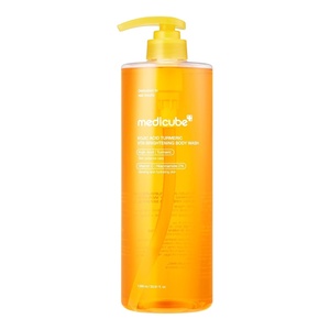 medicube Kojic Acid Turmeric Brightening Body Wash | Gentle Shower Gel for Uneven Skin | Niacinamide, Vitamin C, AHA/BHA | Deep Cleansing, Hydrating Formula | Easy and Effective, 13.52 fl.oz(33.81 Fl Oz (Pack of 1))