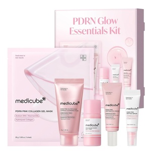 medicube Salmon DNA PDRN Glow Kit – Travel Essential Mini Skincare Set | Glass Glow Mini Skincare Set with Toner, Serum & Sheet Mask – For Hydrating, Firming, Moisturizing, Korean Skincare(PDRN Glow Essentials Kit)
