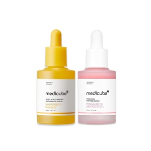 medicube Viral Serum Duo for Clear and Plump Skin: Kojic Acid Turmeric and Salmon DNA Pink Serum for Uneven Skin Tone & Texture Care | Korean Skincare, Giftable Skincare Set, Stocking Stuffers