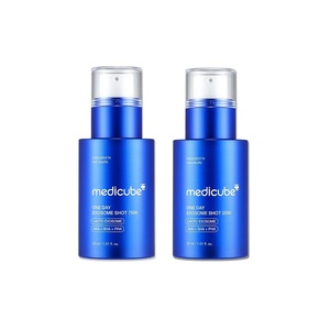 medicube Zero Exosome Shot Duo: Zero Exosome Shot 2,000PPM Spicule Facial Serum and Zero Exosome SHot 7,500PPM Spicule Facial Serum