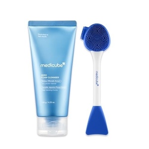 medicube Zero Foam Cleanser and Pore Brush Set | Deep Pore Cleansing for Fresh, Clear, and Smooth Skin