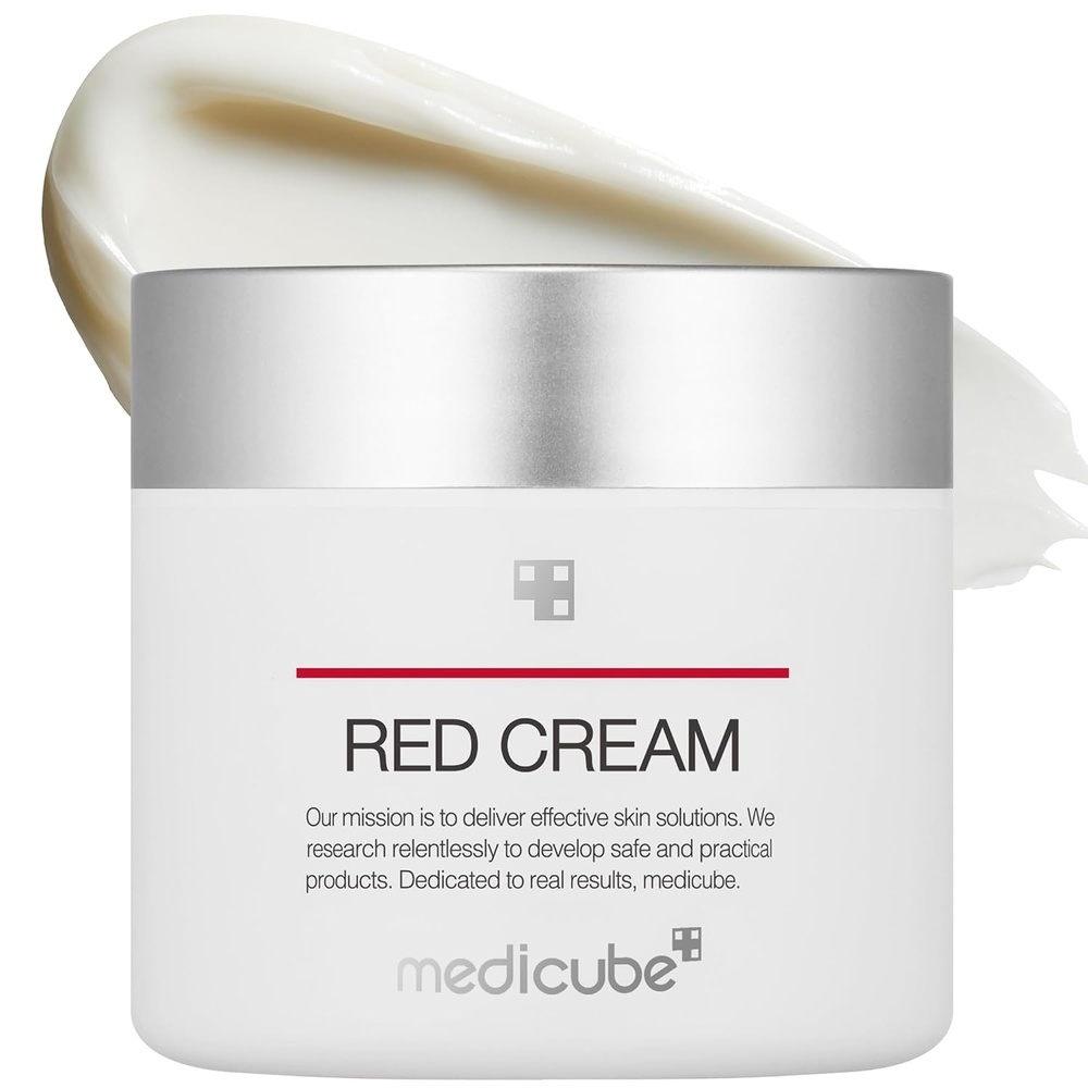 image:imagemedicube Red Cream 20 for Sensitive Dry Skin  LowIrritation Moisturizer with BHA Niacinamide amp Adenosine  For Soothing amp Hydration Korean Skincare 169 fl oz
