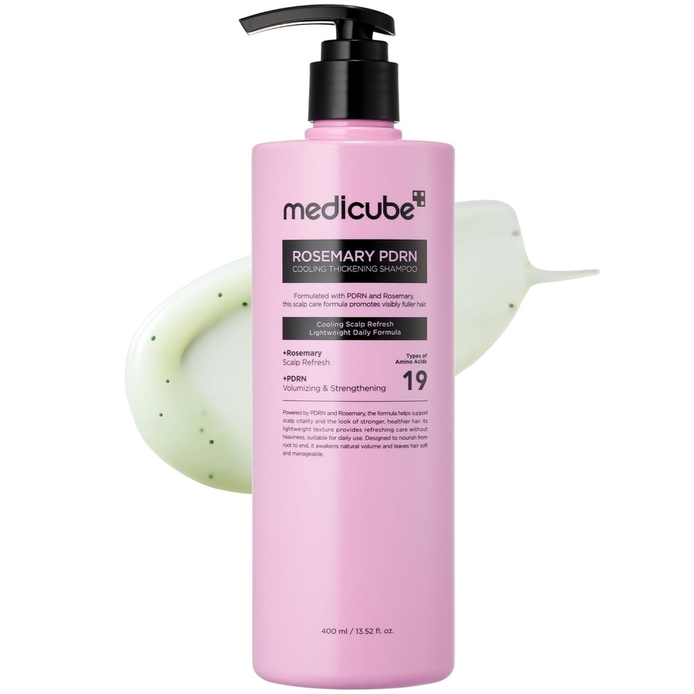image:imagemedicube Rosemary PDRN Clarifying Thickening Shampoo Cooling Clarifying Care for Thinning Weak amp Flaky Hair Amino Acid Complex for Stronger ThickerLooking Hair Korean Hair Care 1352 floz