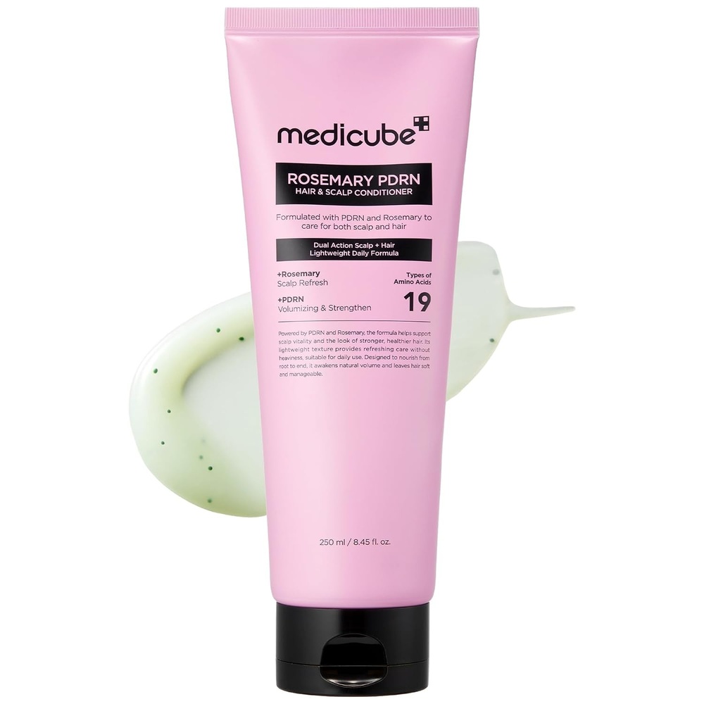 image:imagemedicube Rosemary PDRN Scalp to Strand Thickening Conditioner Scalp amp Hair Strengthening Conditioner for Fine Dry Hair Amino Acid for Strength amp Softness Hair Care Product 845 floz