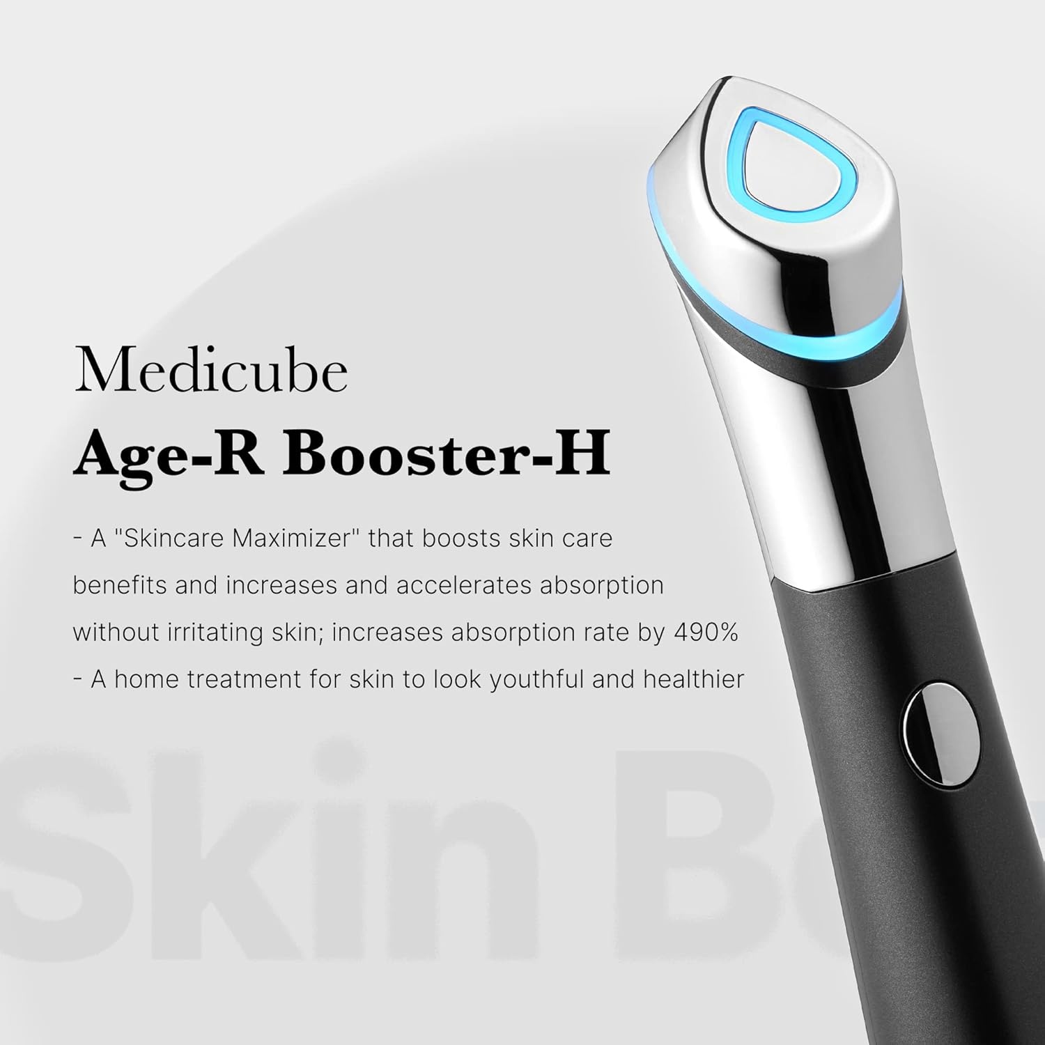 image:imagemedicube Booster H Korean Skincare Tool Facial Glow Booster for Maximizing and Boosting Skin Care Absorption Needle Free