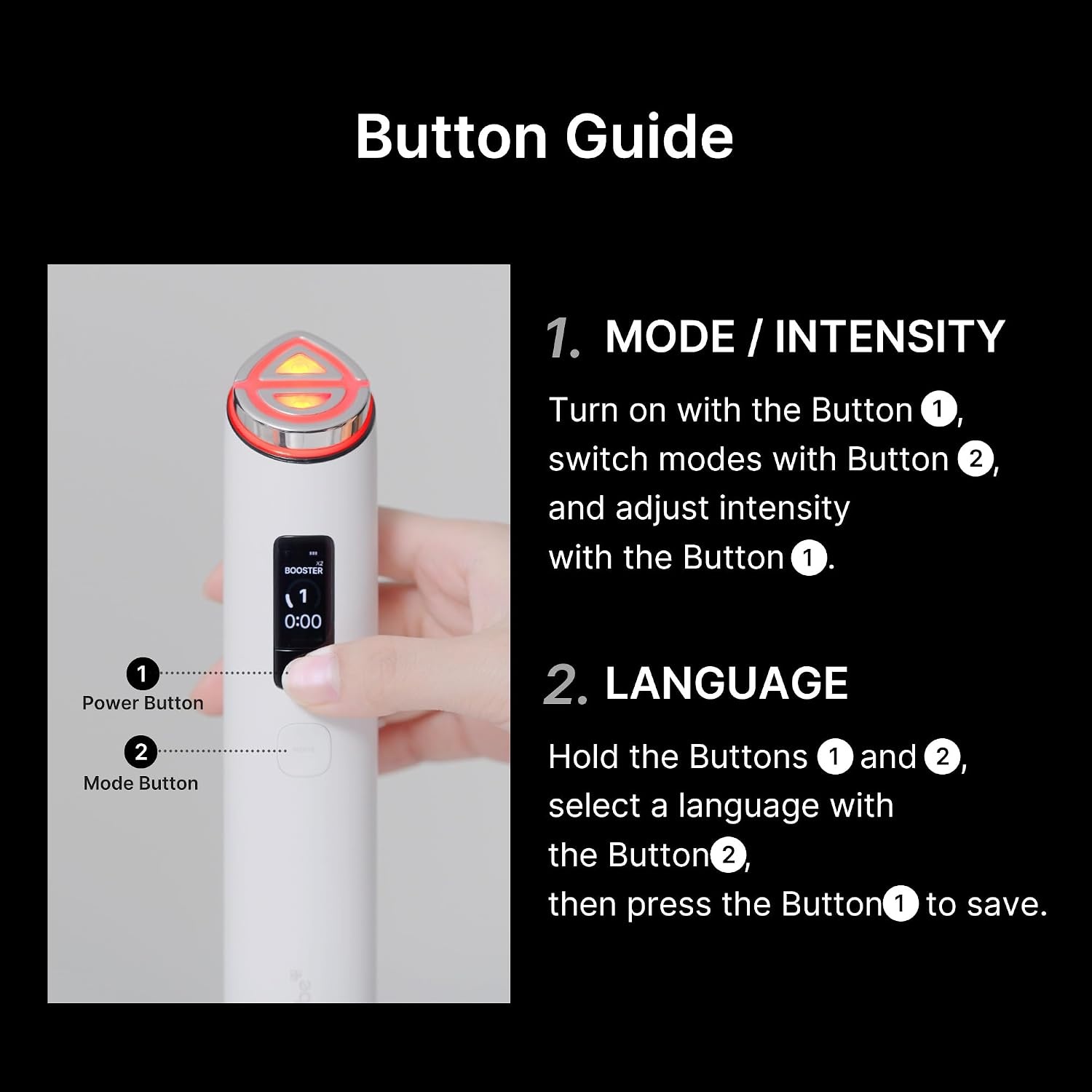 image:imagemedicube Booster Pro X2 7IN1 Glow Beauty Device 2X Care for Glow Pores Skin Definition amp Radiance Customized Dual amp Sheet Mask Boost Modes Korean Skincare Device WhitePink
