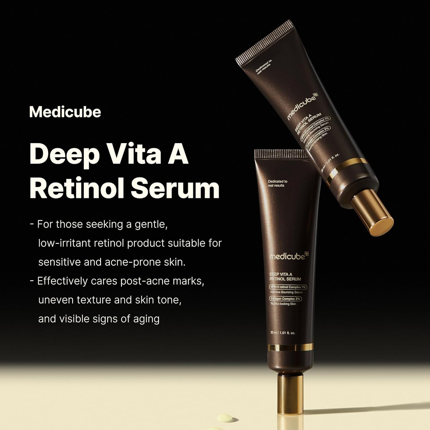image:imagemedicube Deep Reviving Bakuchiol Retinol Facial Serum AntiAging 4th Gen Retinol amp Bakuchiol Targets Fine Lines Uneven Skin Tone Korean Skin Care Low Irritant 101 oz