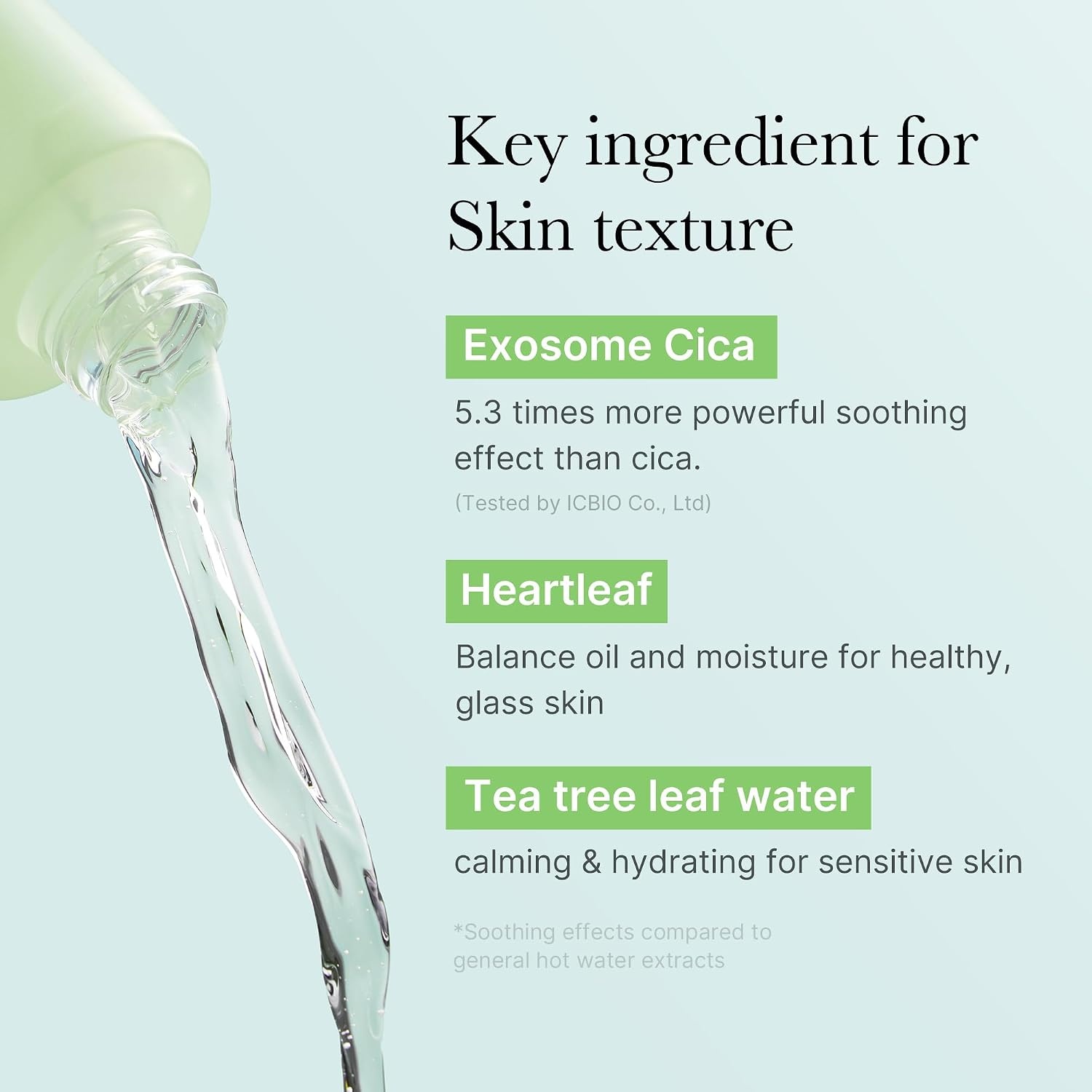 image:imagemedicube Exosome CICA Toner Daily Soothing Toner with Exosome CICA Heartleaf Tea Tree 12 Kinds of CICA Low Irritation Sebum Care Korean Skin Care for Stressed Skin 210ml 710 floz