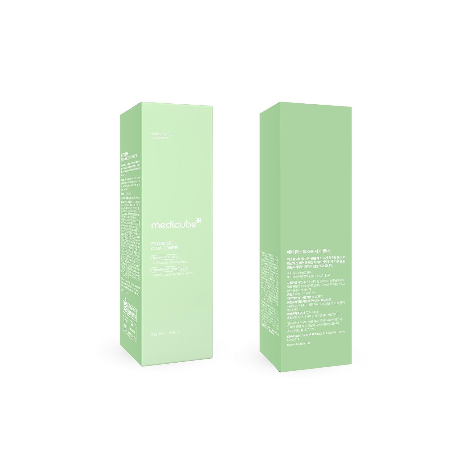 image:imagemedicube Exosome CICA Toner Daily Soothing Toner with Exosome CICA Heartleaf Tea Tree 12 Kinds of CICA Low Irritation Sebum Care Korean Skin Care for Stressed Skin 210ml 710 floz