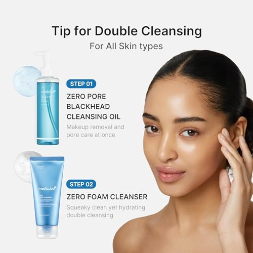 image:imagemedicube Jelly amp Oil Cleanser Duo PDRN Jelly to Foam and Zero Pore Blackhead Cleansing Oil for Makeup Removal amp Pore Care Hydrating LowIrritation Daily Cleanse Korean Skincare