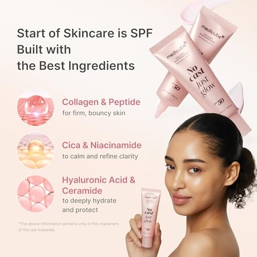 image:imagemedicube No Cast Sunscreen Duo PDRN Sun Serum amp Collagen Sunscreen