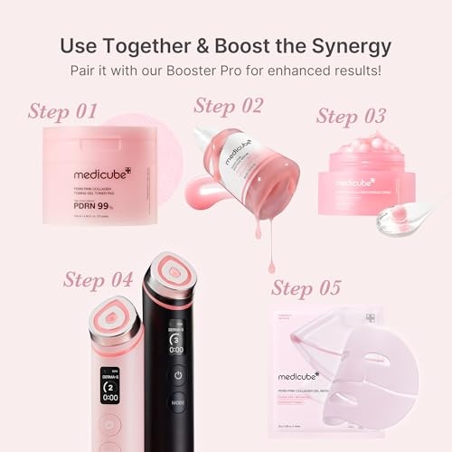 image:imagemedicube PDRN Daily Glow Routine Full Set Milky Toner PDRN Pink Peptide Serum and Capsule Cream for Hydration Glass Glow Skin Daily Nourishing Care Korean Skincare Skincare Set Gifts for Women