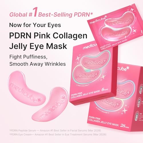 image:imagemedicube PDRN Eye Patch amp Balm Duo Pink Collagen Jelly Eye Mask and Volume Multi Balm Stick PDRN NAD Volufiline for Plumping amp Radiance Care for UnderEyes and Fine Lines Korean Skincare